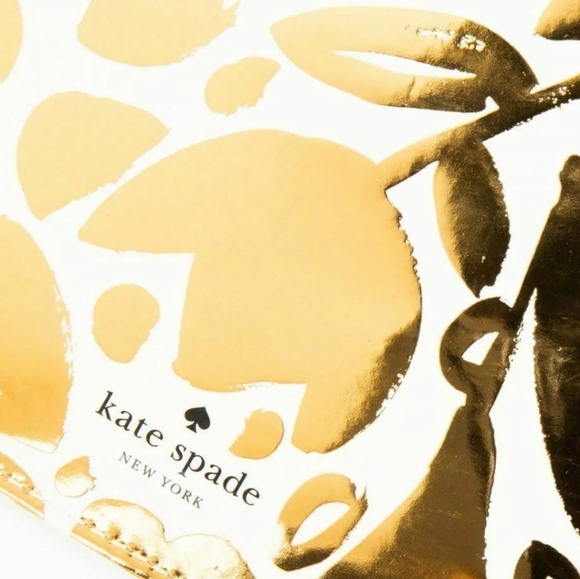 Kate Spade Golden Floral Pencil Pouch - Picture 6 of 7